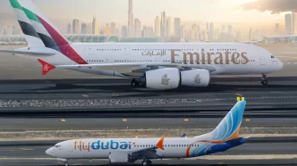 Parceria Emirates e flydubai impulsiona conectividade Global: 5 Milhões de passageiros em um ano via Dubai